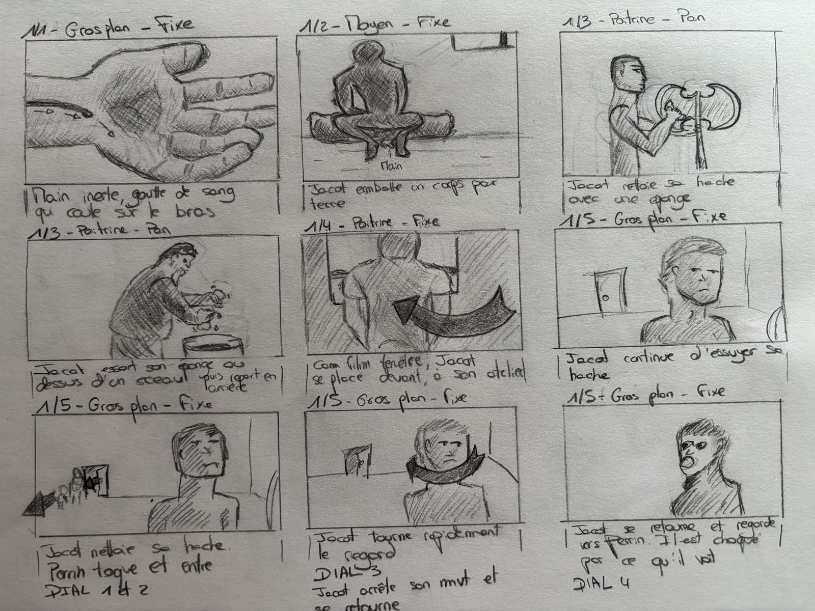 Storyboard, planche 1